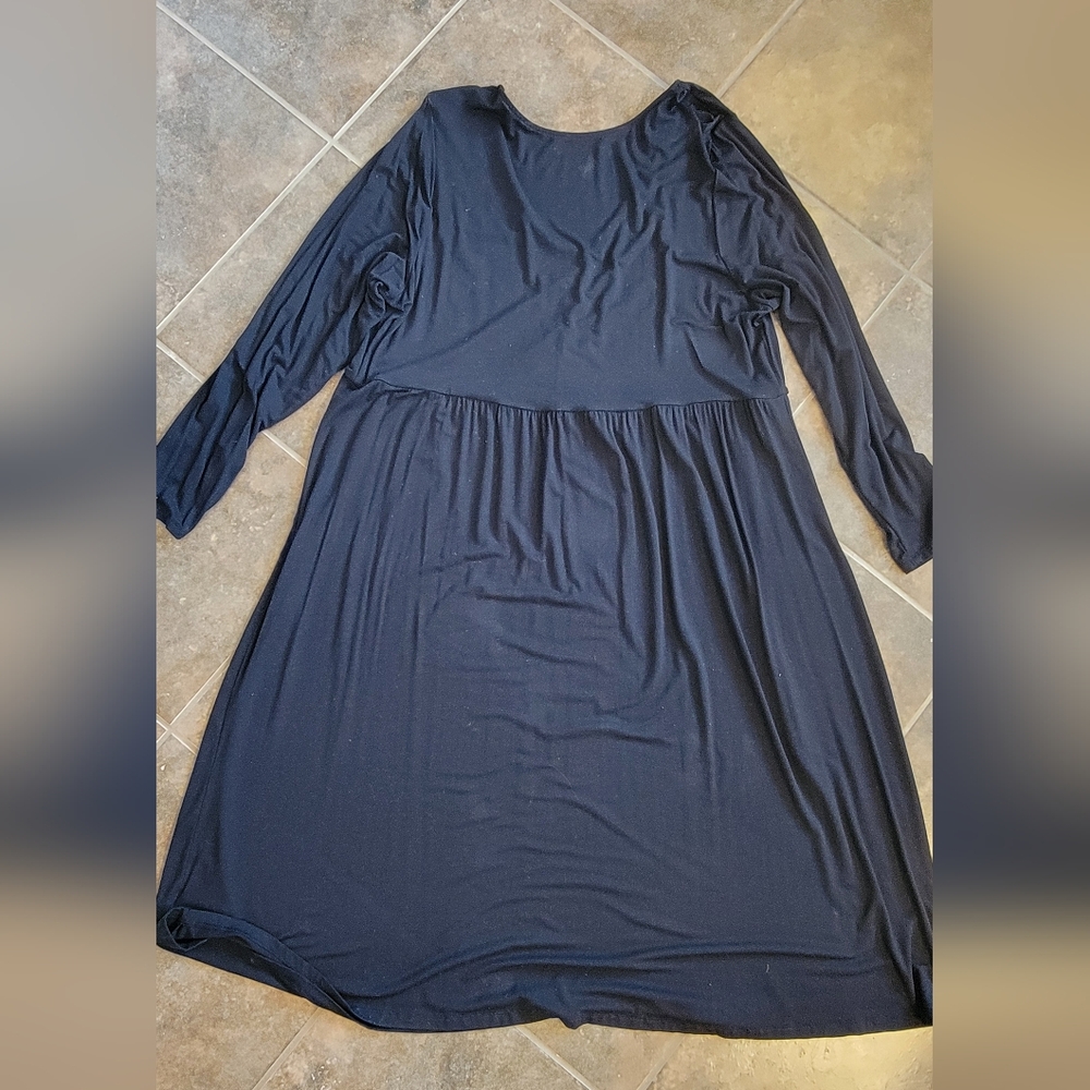 🩷5 for $50🩷 Black Ava & Viv Casual Long Sleeve Dress Size 2X - Picture 3 of 3